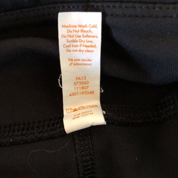 Lucy Cropped Black Athletic Leggings with Attached Skirt XS - Picture 7 of 8